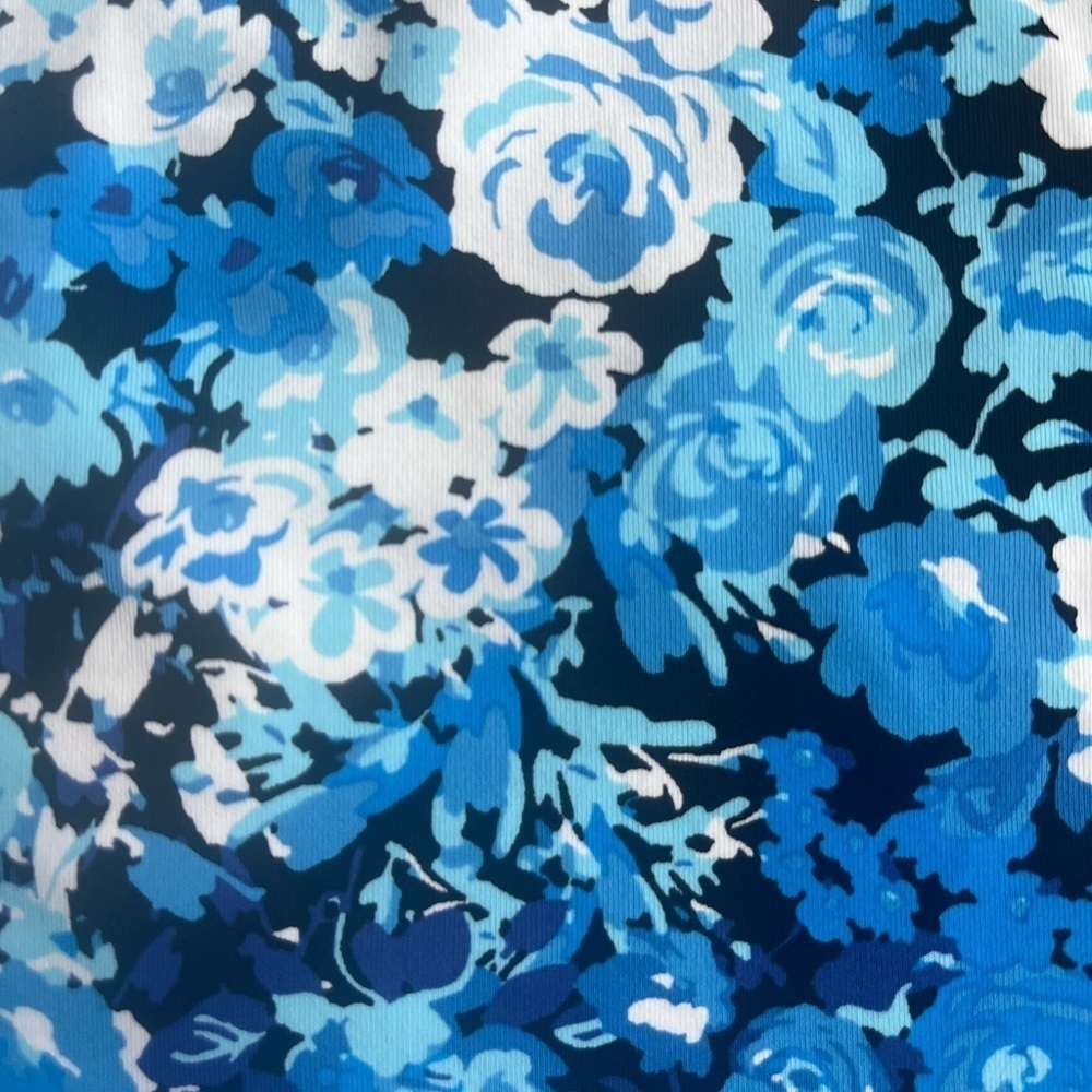 Nautica Shape Enhancing Slimming Blue Floral Halter Tankini - Picture 3 of 10